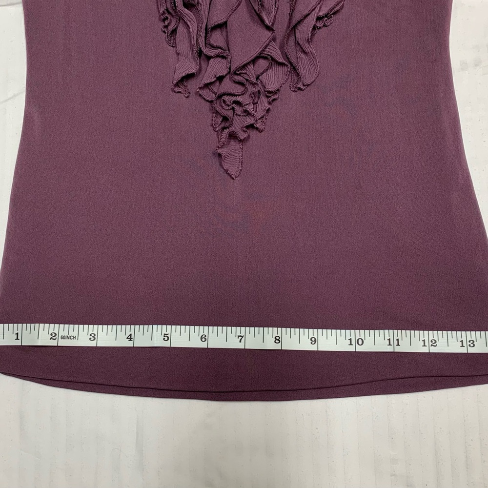 Women's Purple Ruffle Top - Picture 4 of 6